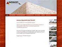 Tablet Screenshot of amann-holztec.de